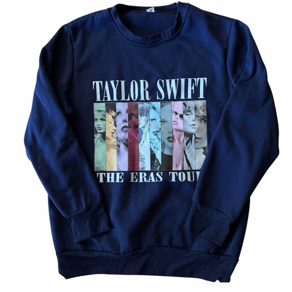 Taylor Swift Crewneck Sweatshirt Navy 23”PTP